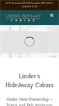 Mobile Screenshot of lindershideawaycabins.com